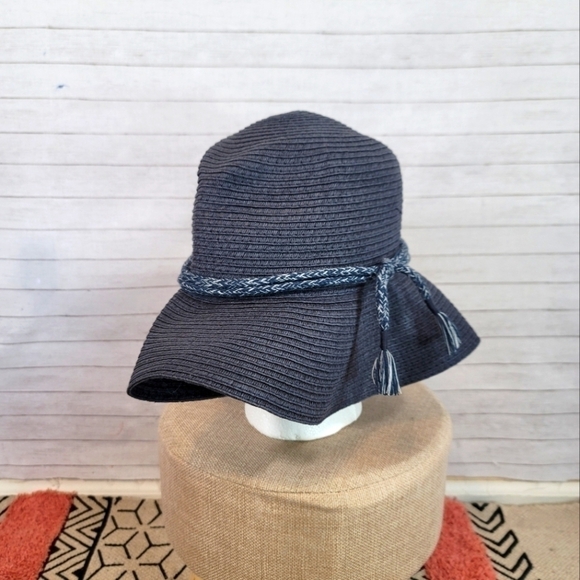 MADEWELL NAVY PAPER SUN HAT, SZ MEDIUM/LARGE - Picture 2 of 10